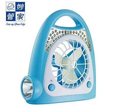 【妙管家】LED充電式燈扇