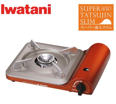 IWATANI超薄高效能瓦斯爐 橘金色